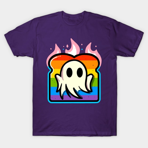 LGBT+ Pride Ghost on Toast T-Shirt by Ghost on Toast